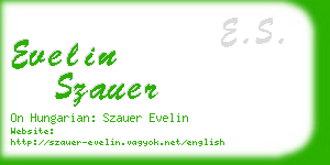 evelin szauer business card